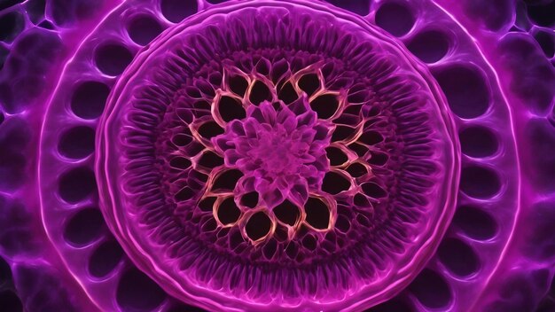 Photo violet 3d cymatics background