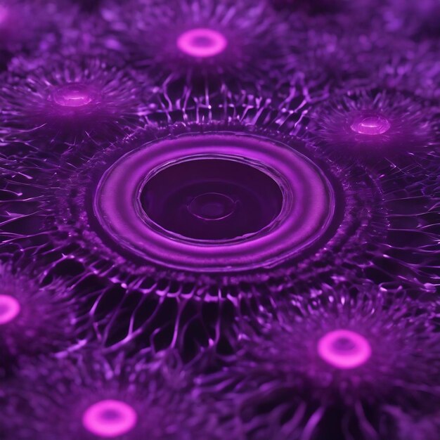 Violet 3d cymatics background