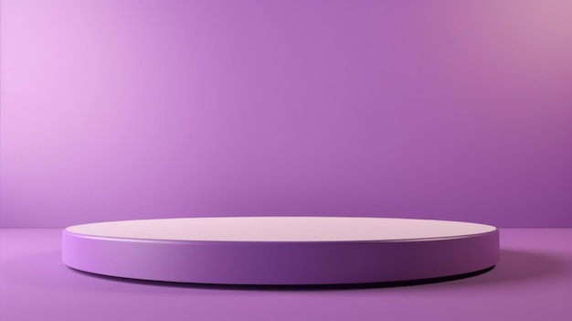 Violet Abstract Minimalistic Product Podium The Scene for Product Presentation 3D Room with Geometric Platform Stage Pedestal Ai Generated Podium Mockup for a Product advertisement