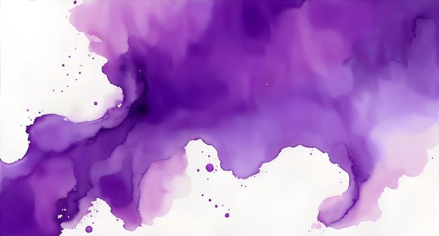 Violet Abstract Watercolor Background