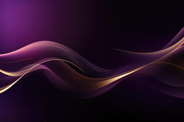 Violet background with gold wave hd wallpaper corporate template copy space