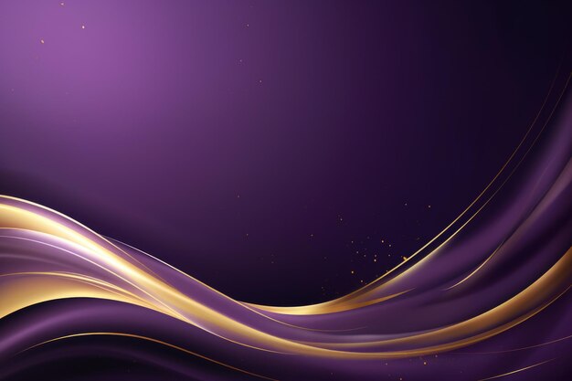 Violet background with gold wave hd wallpaper corporate template copy space