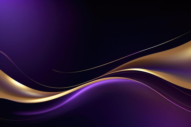 Violet background with gold wave hd wallpaper corporate template copy space