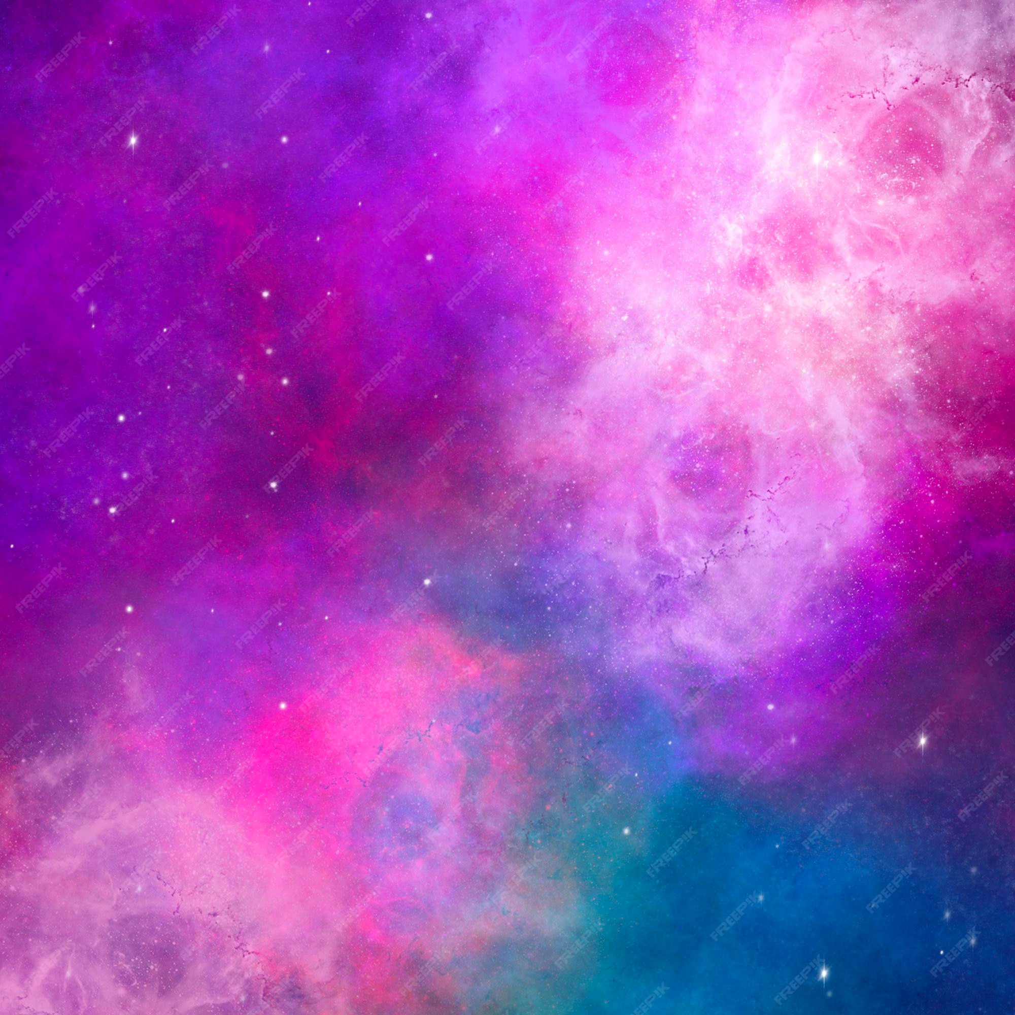 Premium Photo | Violet and blue galaxy background space wallpaper