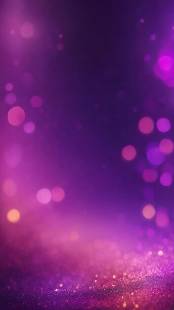 Violet bokeh background with abstract glowing light