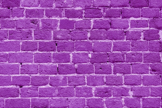 Violet brick building wall Interior of a modern loft Background for design