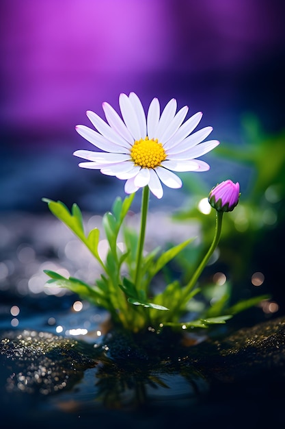 violet daisy purple aster flower wallpaper