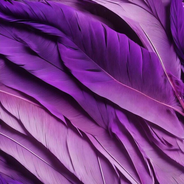 Violet feather as a background top view