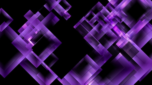 Violet glossy squares abstract hitech background