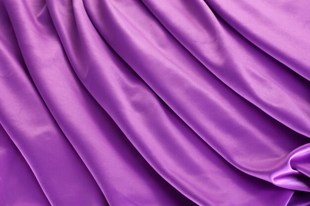 Violet silk drape,