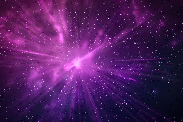 Violet star burst