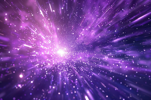 Violet star burst