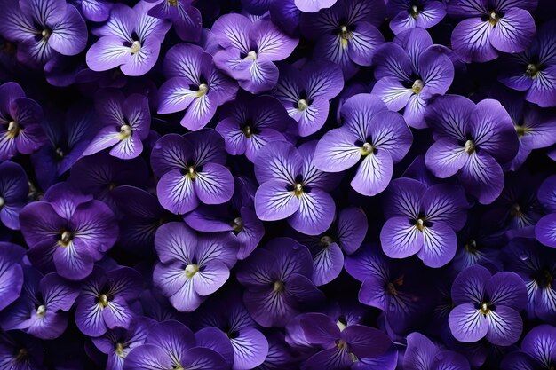 Violets as texture
