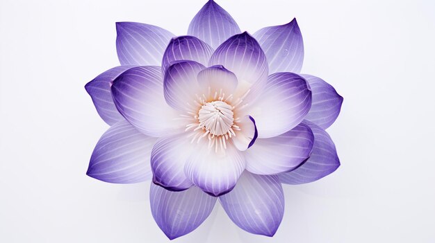 Violette bloei Luchtbeeld van bloemende schoonheid
