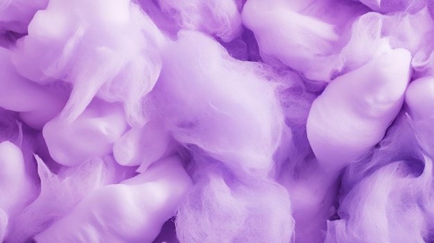 Violette cotton candy achtergrond Candy floss textuur Generatieve AI