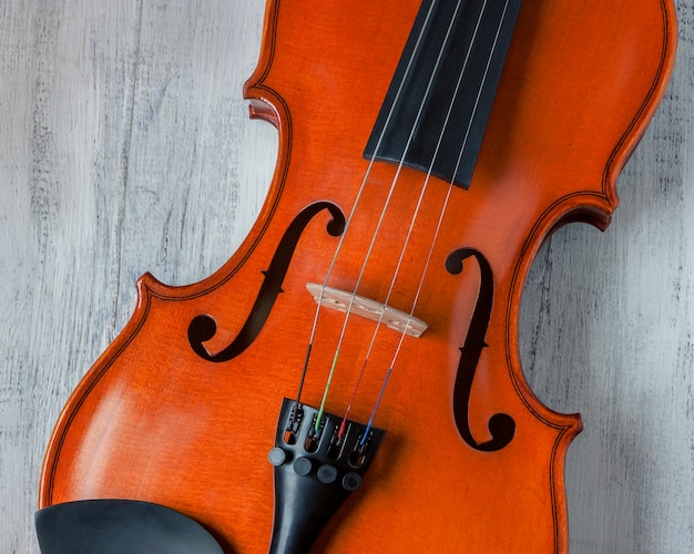 Violin close-up shot