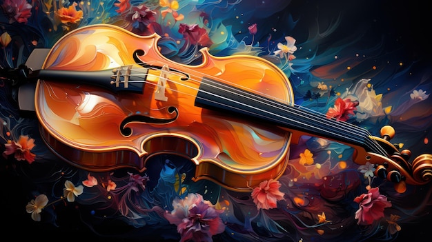 Photo a violin is the name of a musician.