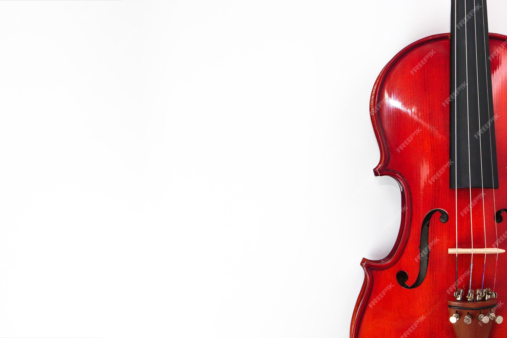 Premium Photo | Violin leaning against a blank wall white background with  copy space instrument and musical concept