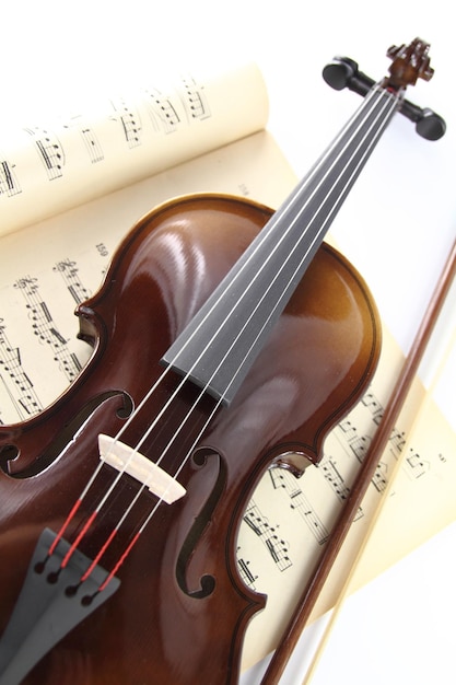 Violin and music sheet