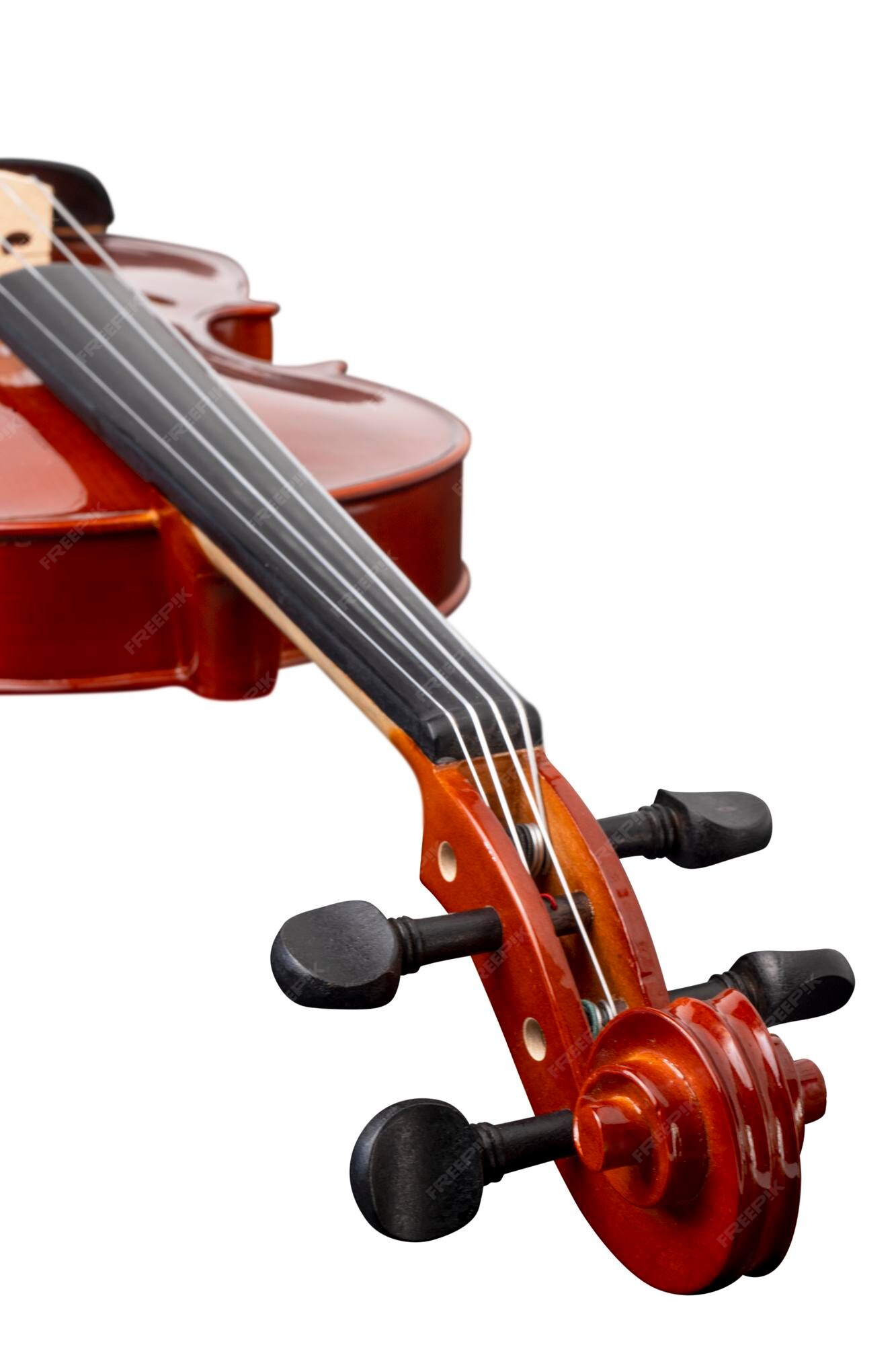 Premium Photo Violin orchestra musical instrument isolated over white