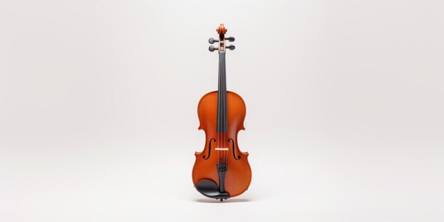 violin on white background Generative AI