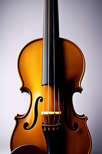 A violin with the word violin on it