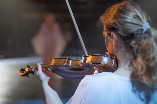 Viool tijdens een concert