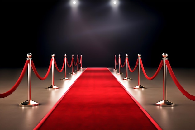 A vip red carpet Hollywood style