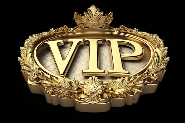 Photo vip symbol generated by ai