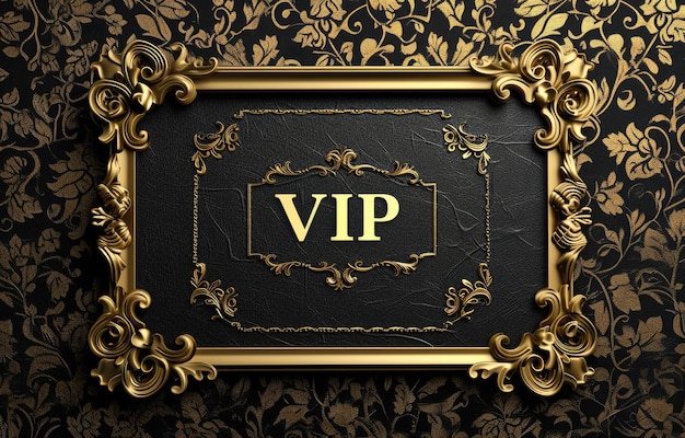 Vip vip sign logo text a sophisticated blend on busines card banner and background encapsulating exclusivity and luxury for an elite and distinguished corporate identity