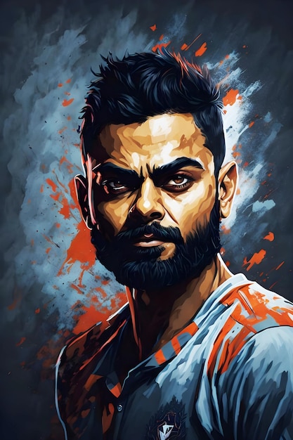 Foto virat kohli ai generato