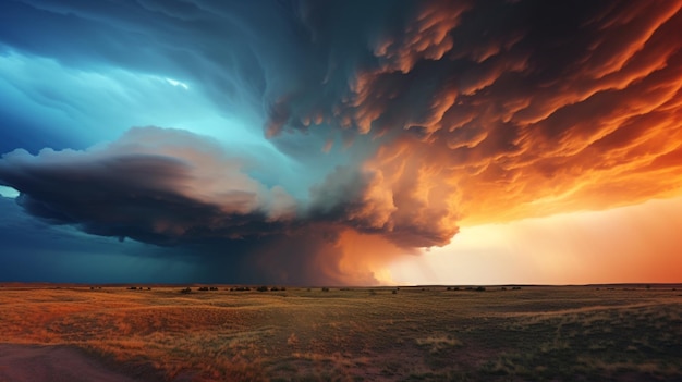 Photo virga clouds background