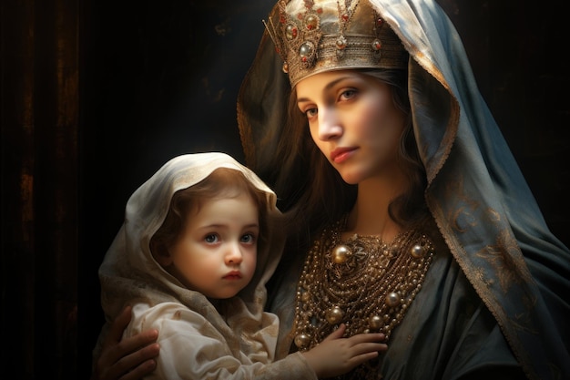 Virgen del Carmen 축복받은 성모 마리아 우리 레이디 Nossa Senhora do Carmo 카톨릭 종교의 하나님의 어머니 마돈나 종교 신앙 기독교 예수 그리스도 성도 거룩한