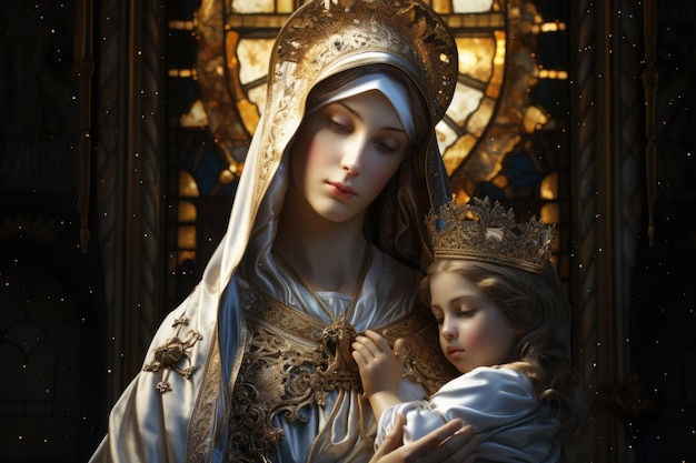 Virgen del Carmen Blessed Virgin Mary Our Lady Nossa Senhora do Carmo mother of God in the Catholic religion Madonna religion faith Christianity Jesus Christ saints holy