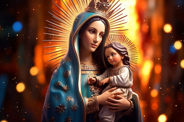 Virgen del Carmen Blessed Virgin Mary Our Lady Nossa Senhora do Carmo mother of God in the Catholic religion Madonna religion faith Christianity Jesus Christ saints holy