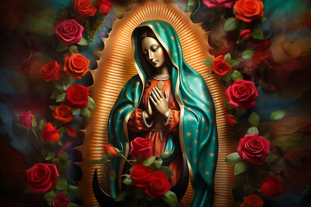 Virgin of Guadalupe in Splendid Vibrance