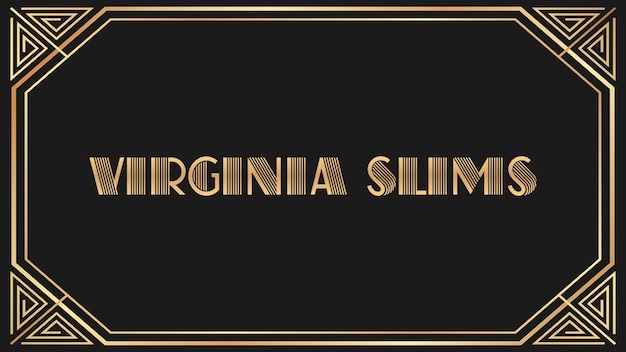 Photo virginia slims jazz gold text