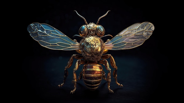 Virgo the Bee Zodiac Sign Generative AI