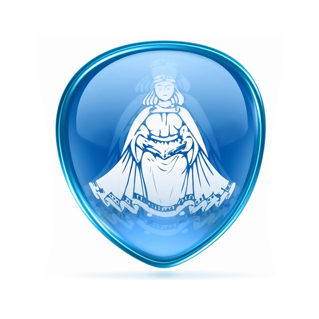 Photo virgo zodiac button icon