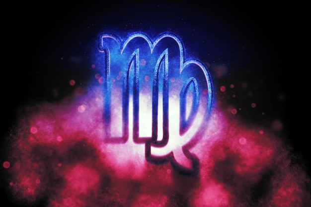 virgo zodiac sign night sky horoscope astrology background
