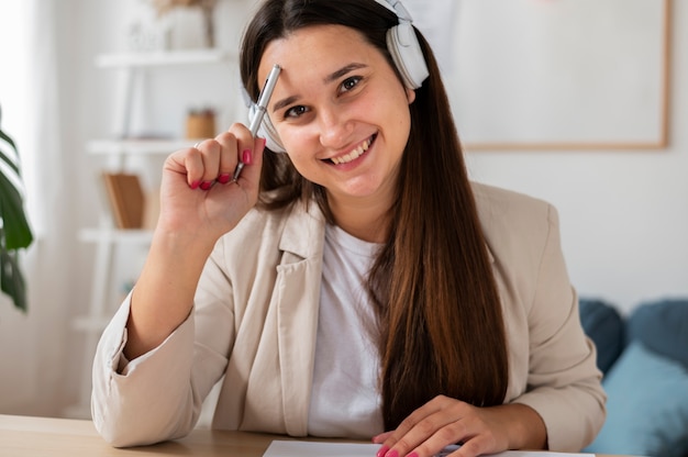 Foto aula virtuale e spazio di studio