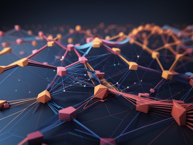 Virtual Network Visualization Mapping Digital Pathways