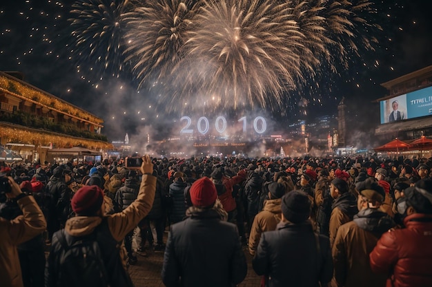 Virtual New Year's Celebration Digital Toasts and Global Wishes