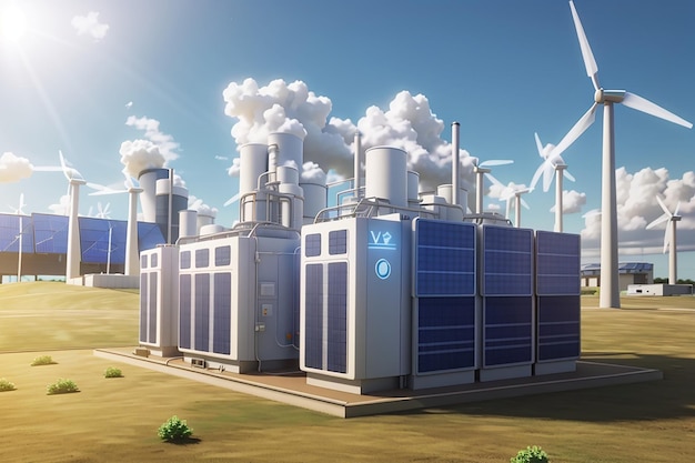 사진 가상 발전소 개념 (virtual power plant concept, vpp) - 구름 기반 분산 발전소 (cloud-based distributed power plant) - 서로 다른 에너지 자원의 분산 생산 능력을 수집하는