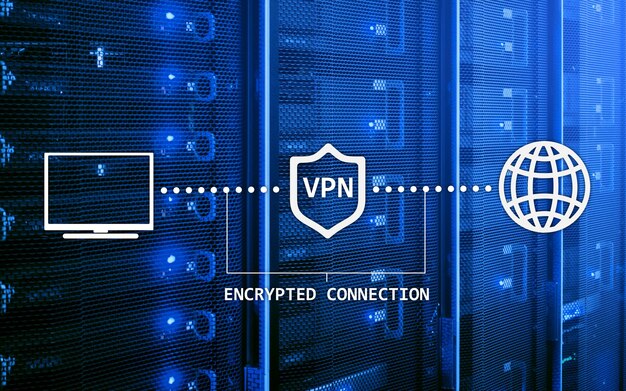 Foto rete privata virtuale vpn crittografia dati ip sostitutivo