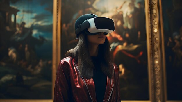 Foto galleria d'arte di realtà virtuale