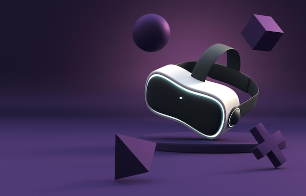 Virtual Reality Bril 3D Illustratie