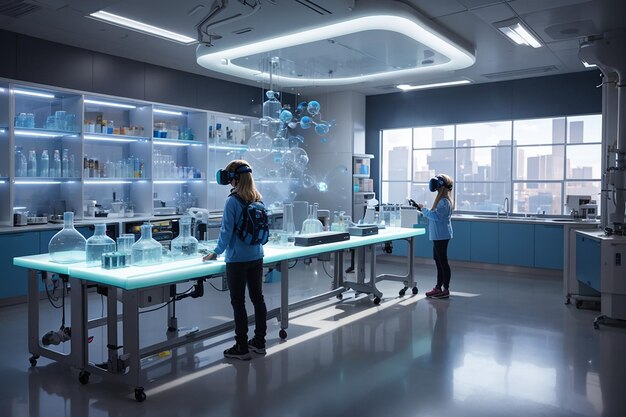 Virtual Reality Chemistry Labs Immersive Learning in Futuristic Classrooms