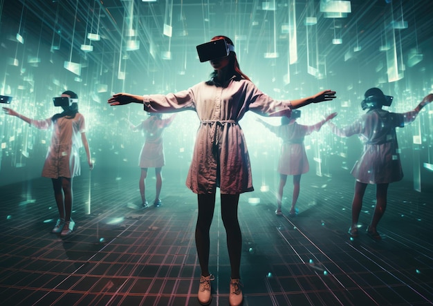 A virtual reality dance competition