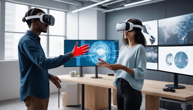 virtual reality in education articles 8K wallpaper Stock Photographic Image